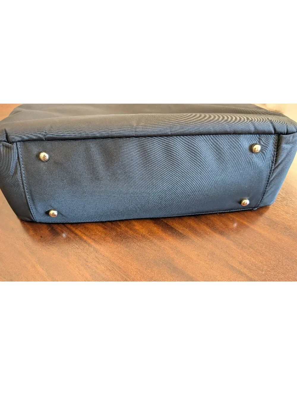 Lo & Sons Brookline Laptop Work Bag Black & Gold Hardware